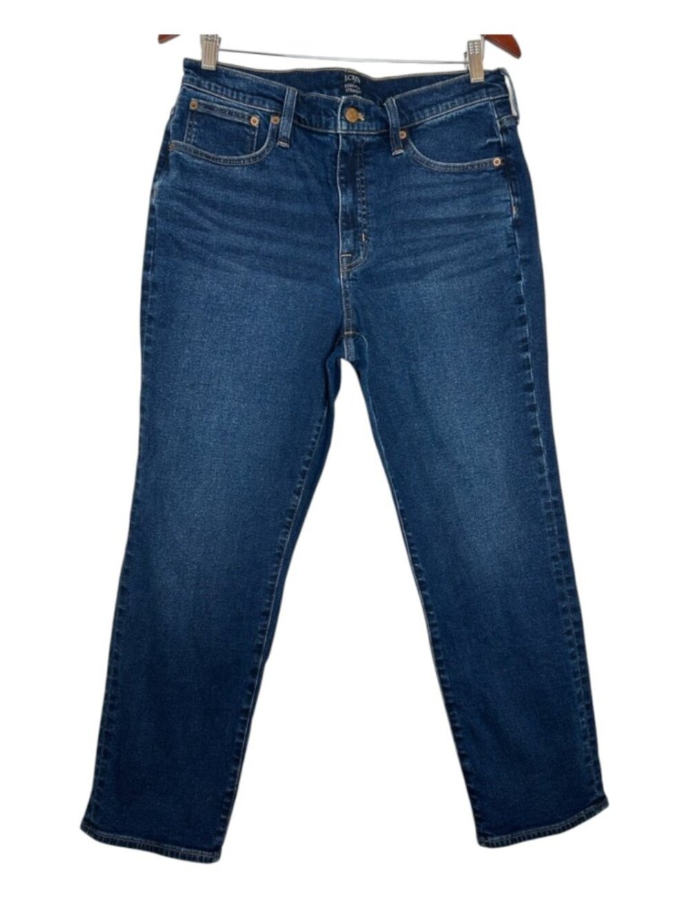 J.Crew Factory Essential Straight Dark Wash Jeans 30